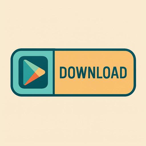 Download button design with modern geometric style